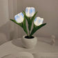 💡 55% DE RÉDUCTION ! 🌷 Lampe de Table LED en Forme de Tulipe – Décoration Réaliste, Lumière Douce & Parfaite pour Chambre / Cadeau ✨