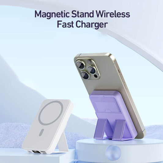 Chargeur mobile magnétique sans fil 22,5 W 10 000 mAh avec suppor