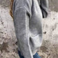 Veste tricotée confortable à fermeture éclair pour femmes