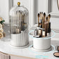 🥰✨Organisateur de pinceaux cosmétiques 360° - anti-poussière et esthétique
