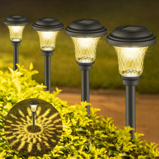 Lampes solaires RGB pour allées de jardi