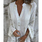 Robe Midi Confortable à Col en V et Motif Géométrique pour Femme
