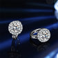 📢📢50 % de réduction !! ⏰Boucles d'oreilles créoles brillantes en faux moissanite pour femmes