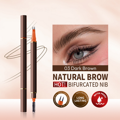Stylo liquide à double pointe pour sourcils