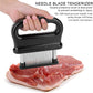 📢📢50 % de réduction !!⏰Attendrisseur de viande avec 48 lames en acier inoxydable
