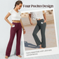 🔥Nouveauté 2026 — 60 % DE RÉDUCTION ! ✨ Pantalon évasé stretch taille haute pour femme — Design gainant, longueur ajustable ! 👖💫