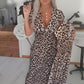 👗Nouveauté 40 % de réduction !🥰Robe femme à imprimé léopard et encolure en V