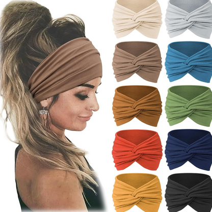 Bandeau élastique large pour cheveux