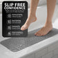 Tapis de bain ZENO 100 x 40 cm | Antidérapant et anti-moisissure | 200 ventouses avec trous de drainage | Grand format en caoutchouc | Lavable en machine et durabl