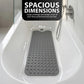 Tapis de bain ZENO 100 x 40 cm | Antidérapant et anti-moisissure | 200 ventouses avec trous de drainage | Grand format en caoutchouc | Lavable en machine et durabl