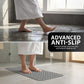 Tapis de bain ZENO 100 x 40 cm | Antidérapant et anti-moisissure | 200 ventouses avec trous de drainage | Grand format en caoutchouc | Lavable en machine et durabl