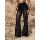 💎 60% DE RÉDUCTION ! 💎💃 Pantalon Évasé en Dentelle, Taille Haute & Doublure Intégrée – Style Boho-Chic & Silhouette Allongée 🌸👖