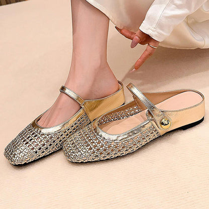 💐60% DE RÉDUCTION ! Mules Tissées à Enfiler – Confort Ultra & Maintien Doux 👡☁️【Prix Spécial】