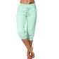 💎 54% DE RÉDUCTION ! 💎 Pantalon de Jogging 3/4 Taille Haute – Coupe Slim, Cordon Ajustable & Poches Pratiques (6 Couleurs, S–3XL) 👖🌸