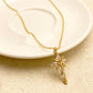 Boucles d'oreilles et collier pendentif croix étincelant