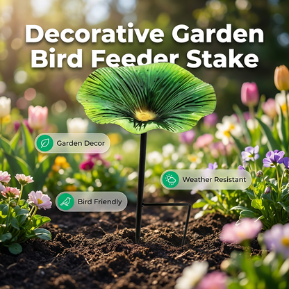📢📢50 % DE RÉDUCTION !!!⏰Mangeoire pour oiseaux en forme de tuteur de jardin color