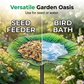📢📢50 % DE RÉDUCTION !!!⏰Mangeoire pour oiseaux en forme de tuteur de jardin color