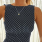 Robe d'été sans manches à poi