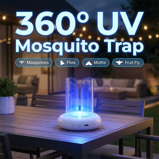 Lampe anti-moustiques et mouches à LED UV à 360