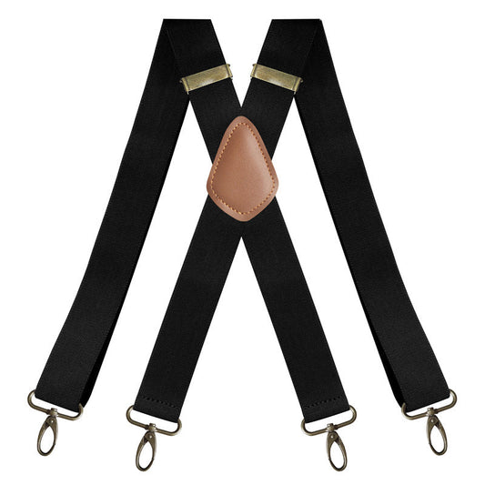 Bretelles pour homme en X avec clips à crochets