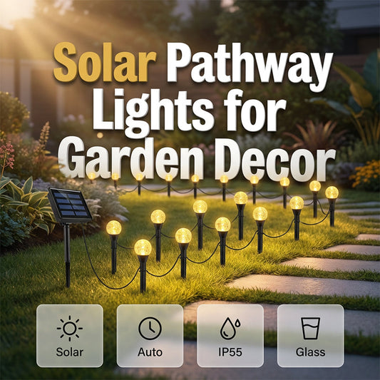 🔥Guirlandes lumineuses solaires étanches pour allée et jardin✈️