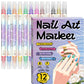 ✨ Marqueurs nail art double embout – Set de stylos