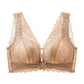 Soutien-gorge en dentelle à boutons, anti-affaissement et respiran