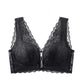 Soutien-gorge en dentelle à boutons, anti-affaissement et respiran