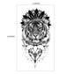 Autocollants de tatouages temporaires pour hommes et femme