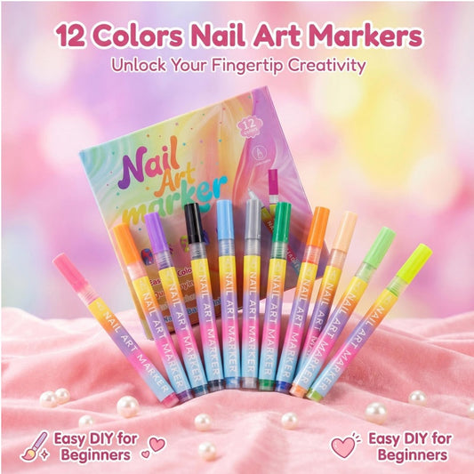 Coffret de 12 feutres pour nail ar