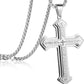 📢📢50 % DE RÉDUCTION !! ⏰Collier Croix du Notre Père pour homme