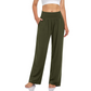 Pantalon de yoga et de détente à taille haute pour femme, avec poche