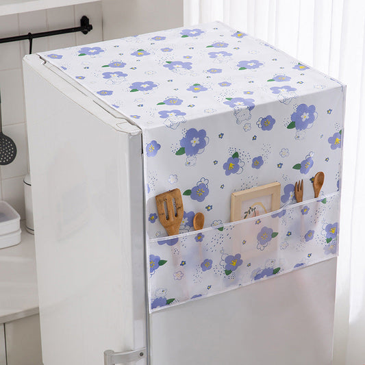 Housse de protection pour réfrigérateur avec poches de rangemen
