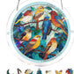 Puzzle en acrylique « Coucher de soleil et mer » à suspendre à la fenêtr