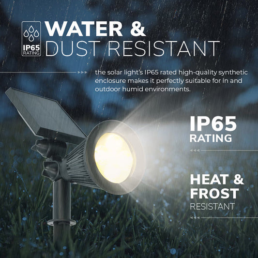 Lampe de jardin à piquet à effet coucher de soleil, à énergie solair