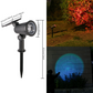 Lampe de jardin à piquet à effet coucher de soleil, à énergie solair