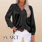 Haut en satin élégant à encolure en V pour femme