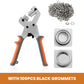 🛠️✨ Pince perforatrice robuste avec œillets – Outil à main en acier au nickel-chrome de 10,5 mm pour le cuir, le tissu et le bricolage