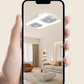 📢📢40 % DE RÉDUCTION !! ⏰Ventilateur de plafond à double tête avec lumière LED – design moderne avec télécommande pour salon et chambre