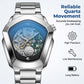 ⏳Offre à durée limitée : 50 % de réduction⏰Montre à quartz pour homme de forme rhombique