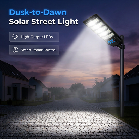 ☀️🌙 PROMO FLASH 50% ! Lumière Solaire Extérieure LED – Détecteur de Lumière & Mouvement, IP67, 240° Grand Angle, Batterie LFP, 3 Puissances, Parfaite pour Allée, Jardin & Garage 🏡