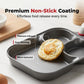 🍳 50 % DE RÉDUCTION EN CE MOMENT ! 🥞 Poêle antiadhésive pour le petit-déjeuner – Conception 3-en-1, revêtement en titane et compatible avec tous les types de cuisinières – Pour préparer facilement des œufs, de la viande et des crêpes