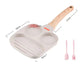 🍳 50 % DE RÉDUCTION EN CE MOMENT ! 🥞 Poêle antiadhésive pour le petit-déjeuner – Conception 3-en-1, revêtement en titane et compatible avec tous les types de cuisinières – Pour préparer facilement des œufs, de la viande et des crêpes