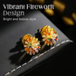 🎆PROMO LIMITÉE 50%💎Ensemble Bijoux Feu d'Artifice – Boucles d'Oreilles & Collier, Zirconium Cubique, Plaqué 18K, Cuivre Durable, Parfait pour Soirées & Cadeaux✨