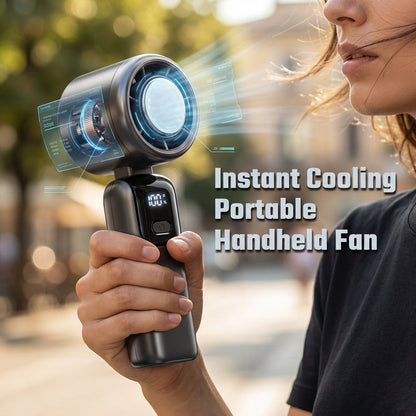 Ventilateur portable à grande vitesse avec compartiment réfrigéran