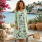 🏆Dernier jour avec 50 % de réduction🔥Élégant ensemble 2 pièces composé d'une robe en mousseline et d'un cardigan pour femme
