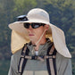 Casquette de pêcheur respirante avec ventilateur solair