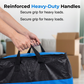 📦🧳Sac de rangement et de déménagement pliable – Poignées robustes et fermeture éclair – Se plie à plat, idéal pour les déménagements, les voyages ou le rangement de placard – Réutilisable et facile à nettoyer 🏠