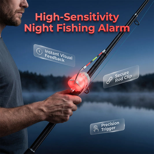 🎣 50 % DE RÉDUCTION POUR UNE DURÉE LIMITÉE ! ✨ Détecteur de touche électronique – Alerte lumineuse et sonore instantanée