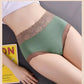 [Meilleur cadeau pour elle] Culotte en dentelle taille haute en coton pour femme